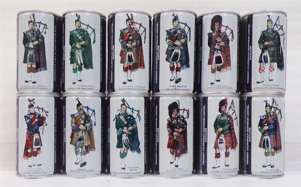 12 Can Set - Piper (11 Flat Tops and 1 Tab), Glasgow, Scotland