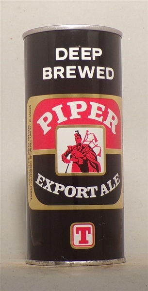 Piper Export Ale Tab Top #1, Glasgow Scotland (Liverpool Scottish)