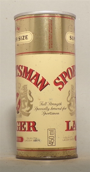 Sportsman Lager Straight Steel 16 Ounce Early Tab Top, South Africa