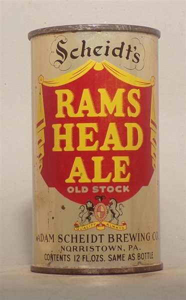Scheidt's Ram's Head OI Flat Top #2, Norristown, PA