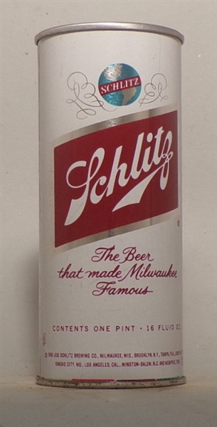 Schlitz N.C. State 16 Ounce Tab (Rolled)
