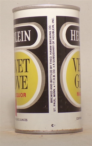 Heublein Velvet Glove Malt Liquor, Saint Paul, MN