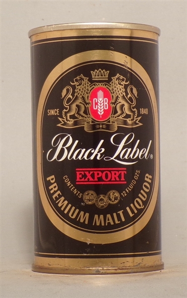 Black Label Export Malt Liquor Tab Top, Atlanta and Baltimore