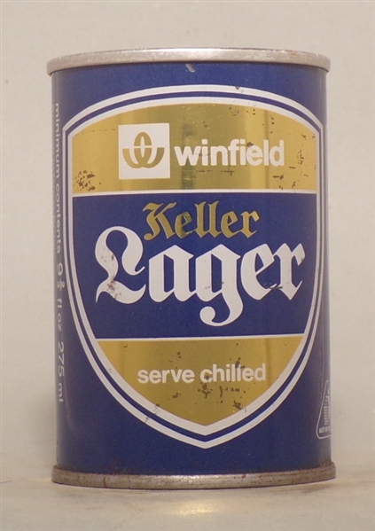 Winfield Keller Lager 9 2/3 Ounce Tab Top, UK