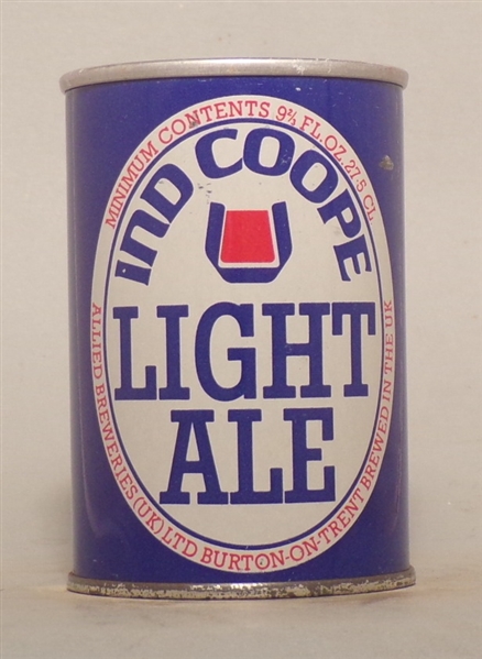 Ind Coope Light Ale 9 2/3 Ounce Tab Top, UK