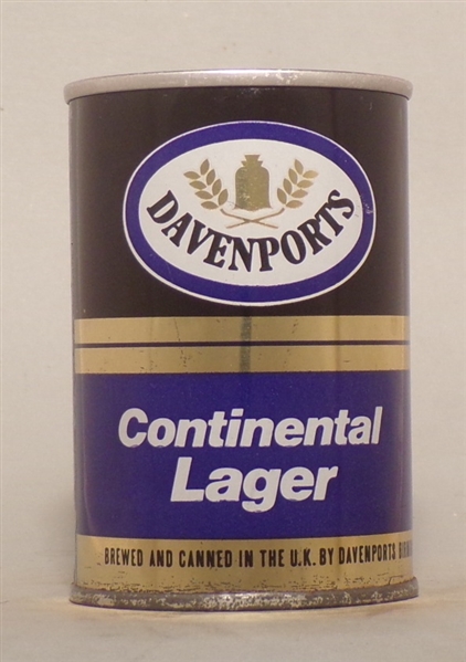 Davenport's Continental Lager 9 2/3 Ounce Tab Top, UK
