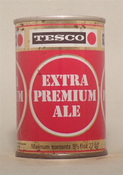 Tesco Extra Premium Ale 9 2/3 Ounce Tab Top, UK