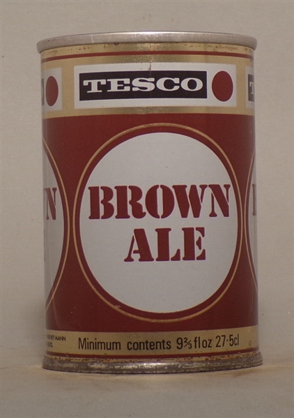 Tesco Brown Ale 9 2/3 Ounce Tab Top, UK