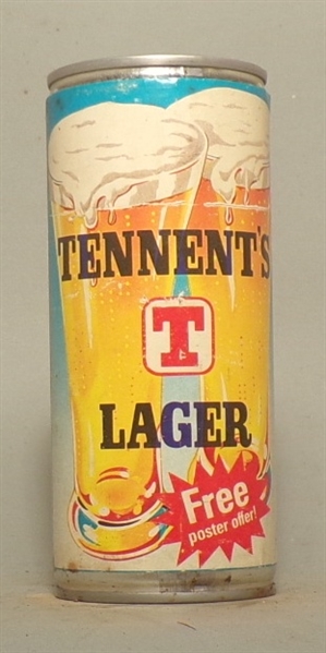 Tough Tennents Tab Top, Poster offer, Paper Label