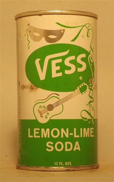 Vess Lemon Lime Soda Flat Top