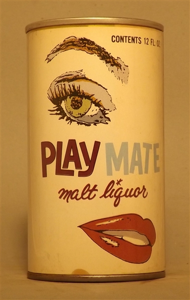 Play Mate Malt Liquor Paper Label Tab