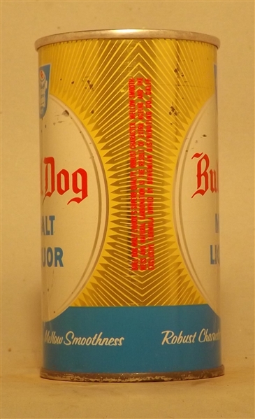 Bull Dog Malt Liquor with Intact ZIP, South Bend, IN