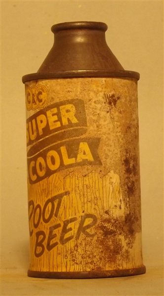 C&C Super Root Beer 7 Ounce Cone Top #2, New York, NY