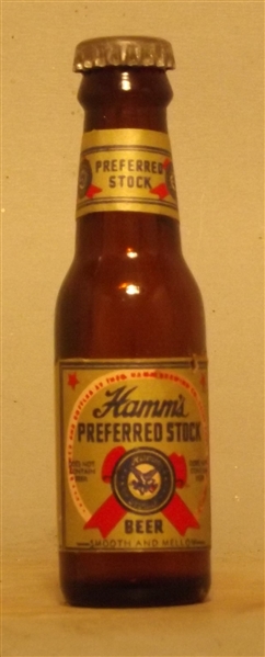 Hamm's Preferred Stock Mini Bottle