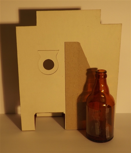 Schlitz Cardboard Display with Steinie Bottle, Milwaukee, WI