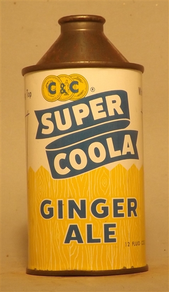 C&C Super Coola Ginger Ale Cone Top