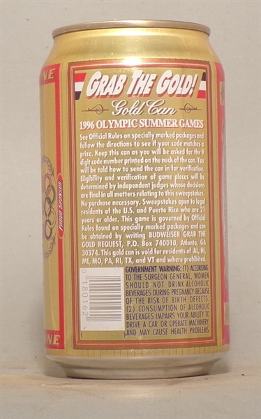 Budweiser 1996 Olympics, Grab the Gold