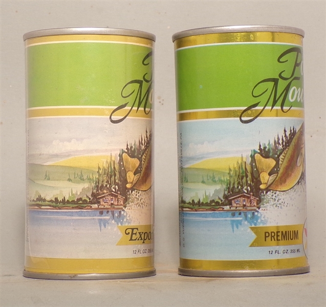 2 Pocono Mountain Tab Tops - Paper Label Prototype and Production can
