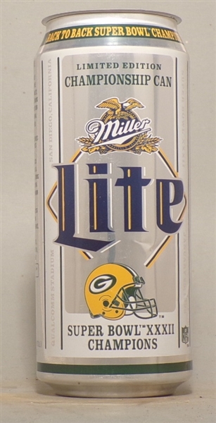 Miller Lite Green Bay Packers, Back to Back Superbowl Champions