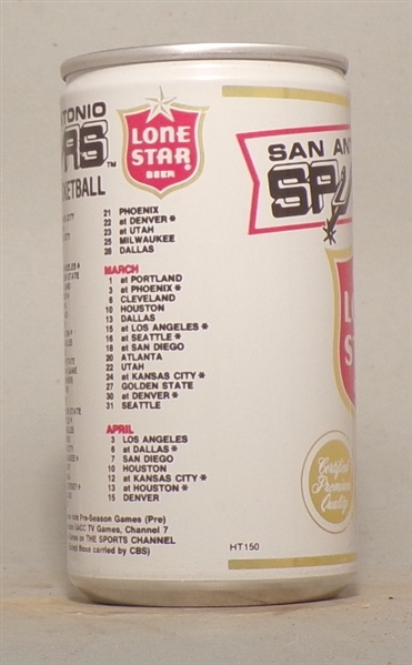 Lone Star San Antonio Stars 83-84 Schedule