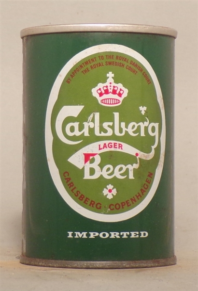 Carlsberg Beer #2 9 2/3 Ounce Tab Top, Denmark