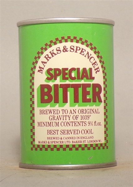 Marks and Spencer Special Bitter 9 2/3 Ounce Tab Top, England