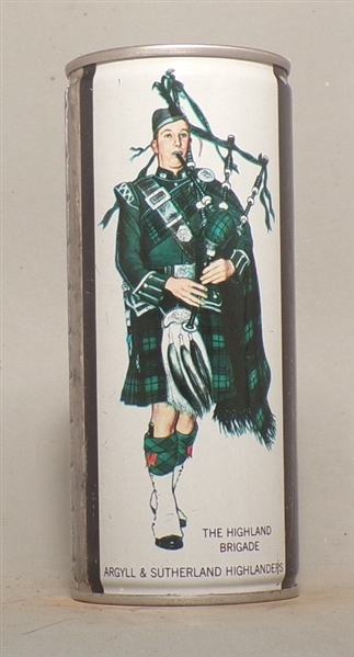 Piper 16 Ounce Crimped Steel Tab Top, Glasgow, Scotland Argyll and Sutherland Highlanders
