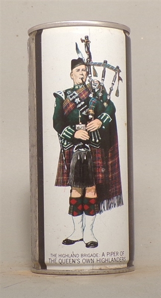 Piper 16 Ounce Crimped Steel Tab Top, Glasgow, Scotland Queen's Own Highlanders
