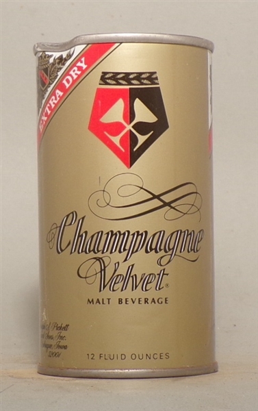 Champagne Velvet Tab Top
