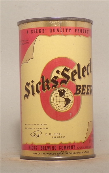 Sick's Select OI , Withdrawn Free Flat Top, Salem, OR