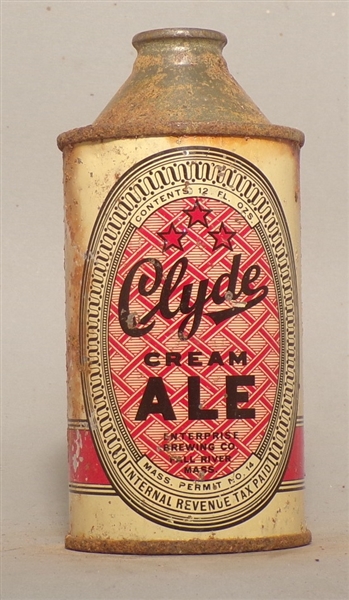 Clyde Cream Ale Cone Top, Fall River, MA