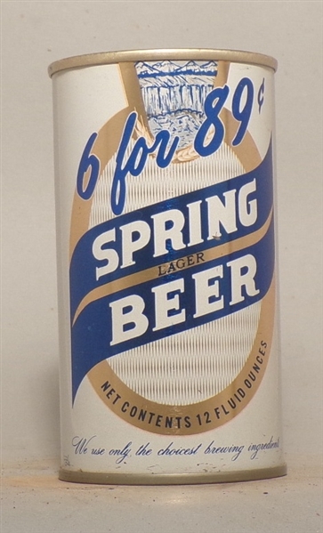 Spring Beer - 6 for 89c Tab Top, Maier, Los Angeles, CA