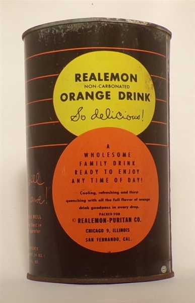 ReaLemon Orange Drink Can