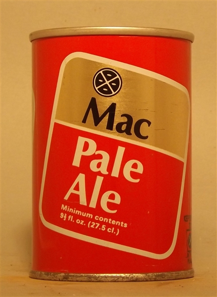 Mac Pale Ale 9 2/3 Ounce Tab - England, UK