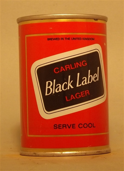 Carling Black Label 9 2/3 Ounce Tab - England, UK
