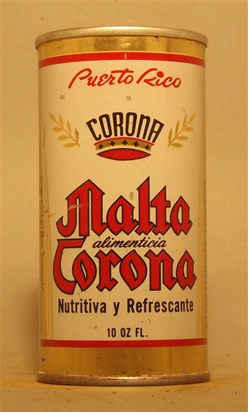 Corona #1 Malta 10 Ounce Tab Top - Puerto Rico