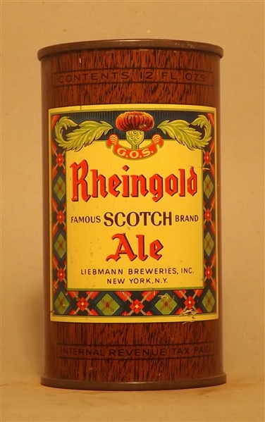 Rheingold Scotch Ale (Tougher single panel version) New York, NY
