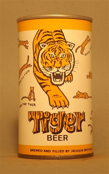 Tough Tiger Paper Label Tab Top, New Orleans, LA