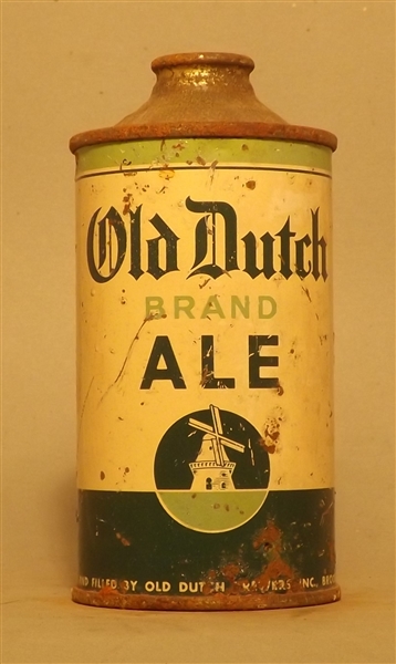 Old Dutch Ale Low Profile Cone Top, Brooklyn, NY