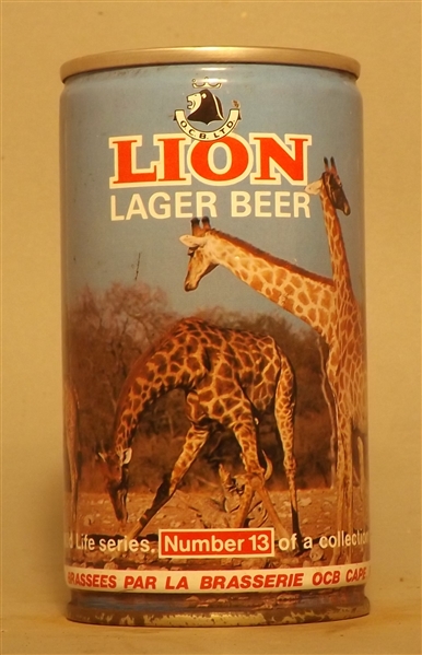 Tough Lion Tab Top Set Can #13, Giraffe, South Africa