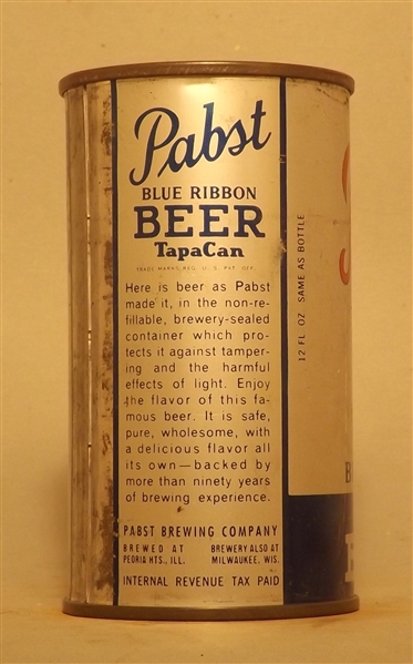 Pabst Blue Ribbon Opening Instructional Flat Top #3, Peoria Heights, IL