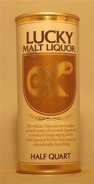 Lucky Malt Liquor 16 Ounce Tab Top, San Francisco, CA