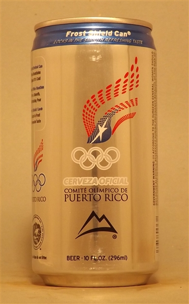 Coors Puerto Rico 10 Ounce Olympic Committee Sta-Tab