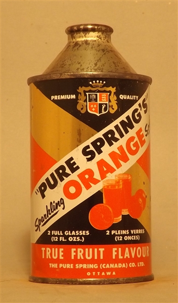 Pure Springs Orange Cone Top - CANADA