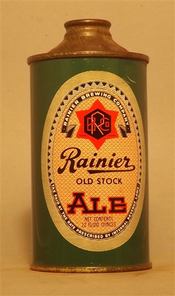 Rainier Old Stock Ale Low Profile IRTP Cone Top, San Francisco, CA