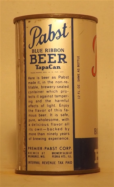 Pabst Blue Ribbon Opening Instructional Flat Top, Milwaukee, WI