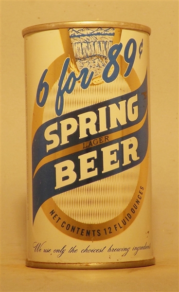 Spring Beer 6 for 89c