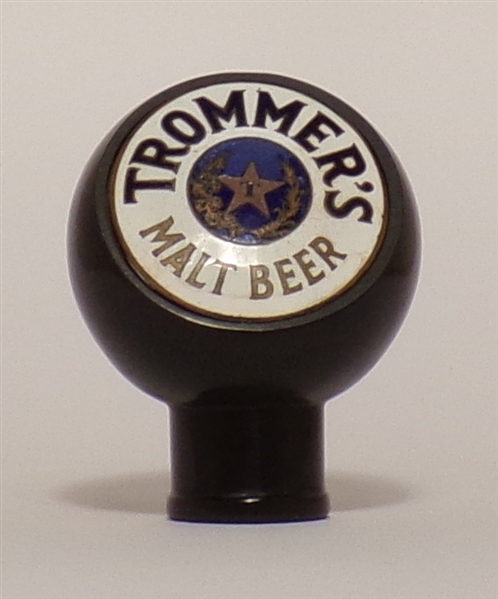 Trommer's Malt Beer Ball Knob, Orange, NJ