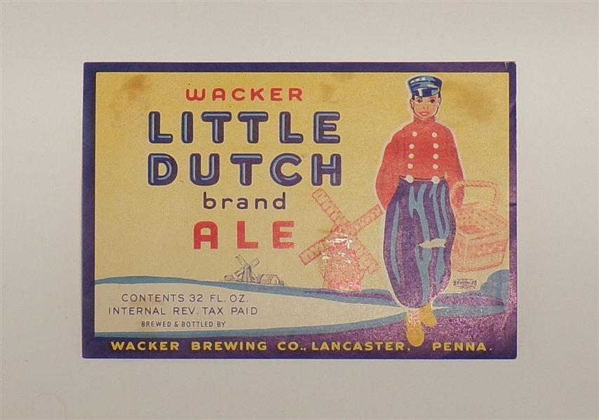 Wacker Little Dutch Label, Lancaster, PA