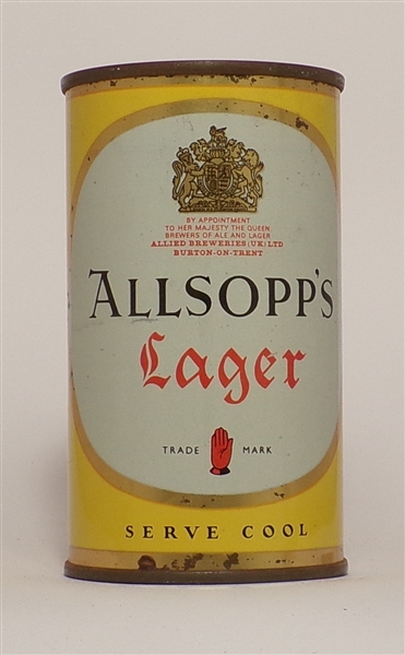 Allsopp's Lager Flat Top, England